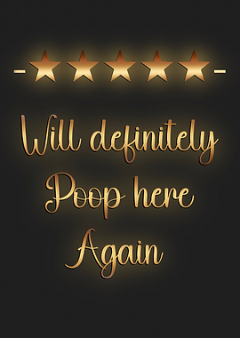 Poop Joke Bathroom sign