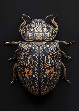 Geometric Beetle Art