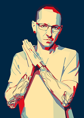 Chester Bennington Pop Art