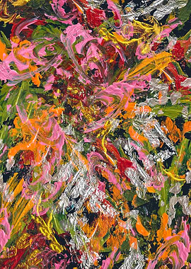 Abstract Acrylic Painting