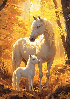 Horse Glow in Autumn