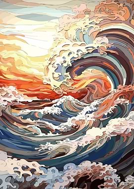 Japanese Wave Art