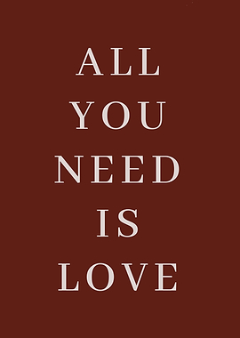 All You Need Is Love Poster