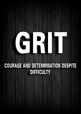 Grit Motivation Poster