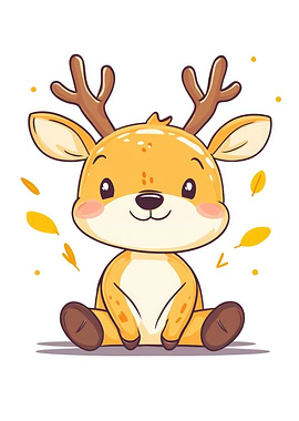 Cute Cartoon Deer