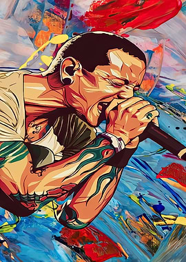 Chester Bennington Art Print