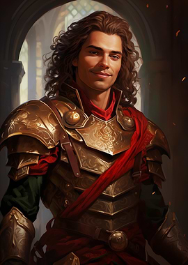 Smiling Knight Portrait