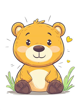 Cute Cartoon Bear