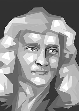 Low Poly Portrait of a Woman