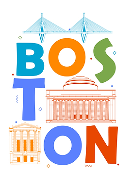 Boston Souvenir Men Massachusetts Skyline Boston