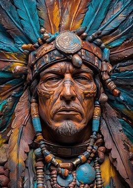 Native American Chief Bust