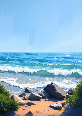 Seascape with Rocks