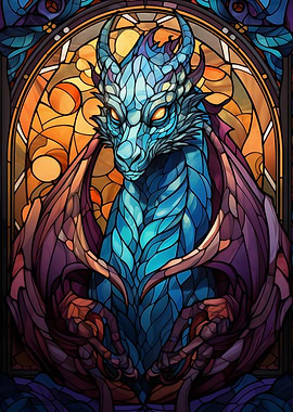 Stained Glass Dragon