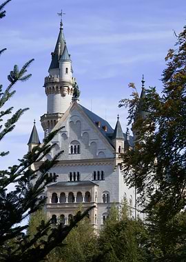 Neuschwanstein Castle Through the Trees
