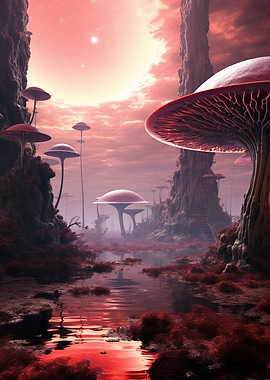 Alien Mushroom Forest