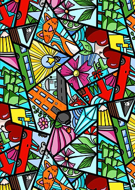 Colorful Doodle Pattern