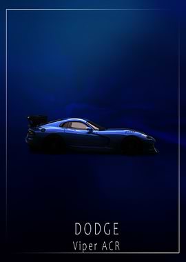 Dodge Viper ACR Car Poster