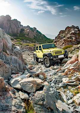 Yellow Jeep Off-Road