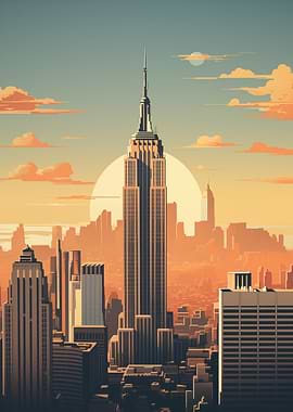 Empire State Building Sunset