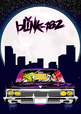 Blink-182 Car Poster
