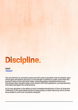 Discipline