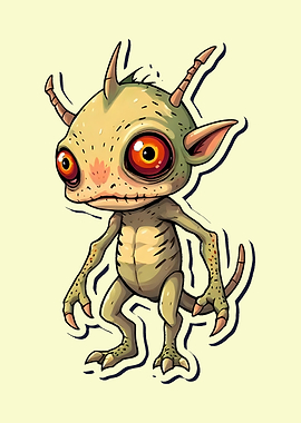 Cartoon Alien Creature