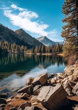 Mountain Lake Serenity