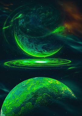 Green Planets in Space