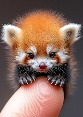 Cute Red Panda Cub