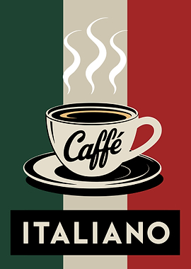 Italian Coffee Poster