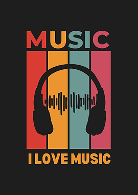 Retro Music Lover Graphic