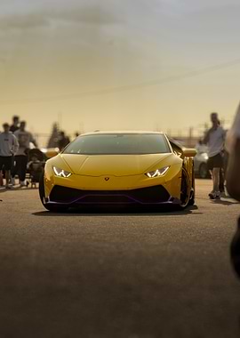 Yellow Lamborghini