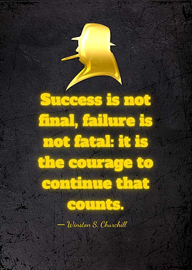 Churchill Quote Poster