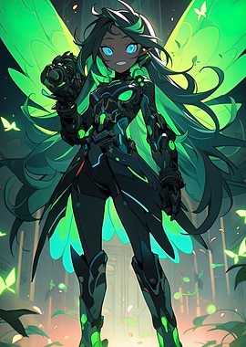 Green-Haired Cyborg Fairy