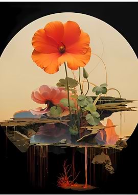 Surreal Poppy Bloom
