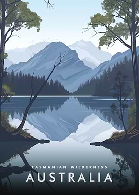 Tasmanian Wilderness Landscape