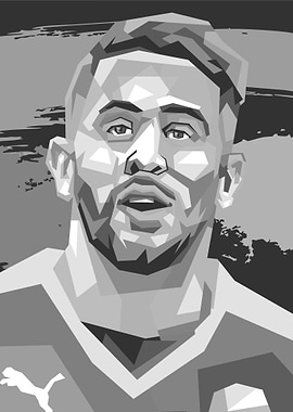 Low Poly Portrait of a Man