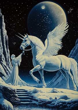 Winged Unicorn Woman