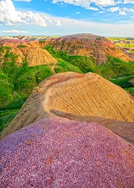 Colorful Badlands Landscape