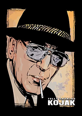 Telly Savalas Kojak Character Art