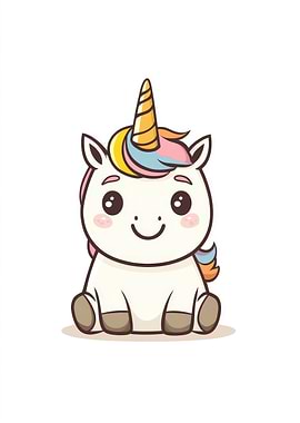 Cute Cartoon Unicorn