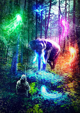 Mystical Elephant Forest Vibes