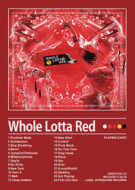 Playboi Carti Whole Lotta Red Album Cover