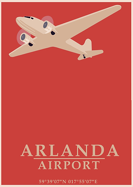 Arlanda Airport Poster