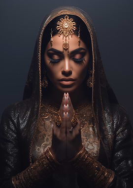 Indian Woman in Traditional Attire