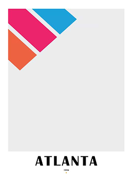 Atlanta 1996 Minimalist Poster
