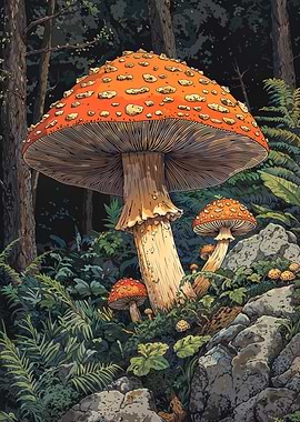 Giant Forest Mushrooms