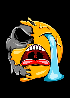 Crying Skull Emoji