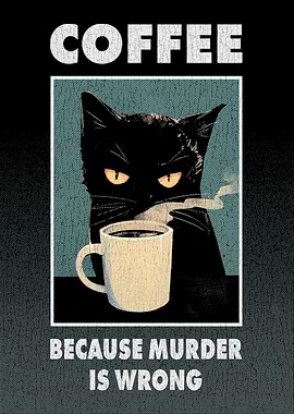 Coffee Cat Poster