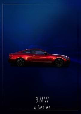 BMW 4 Series Coupe Car Art